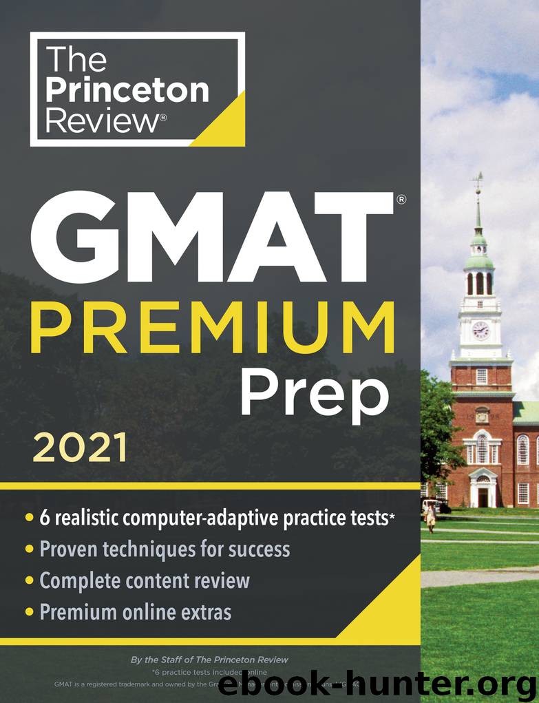 Princeton Review GMAT Premium Prep, 2021 by The Princeton Review free